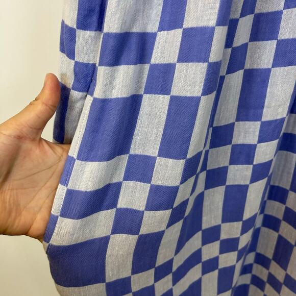 Mara Hoffman Blue & White checkered Sydney Dress Size s - Picture 6 of 9